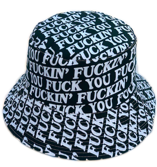 Fuck you Bucket Hats Summer Festival reversible Hat For Adults